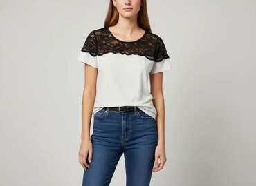 leginsy hdm: H&M, T-shirt damski, rozmiar S