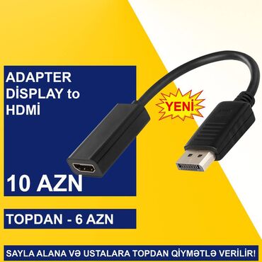 Digər kompüter aksesuarları: Display port adapterlər sayla alana və ustalara topdan qi̇ymətlə -da lalafo.az — 7 Digər kompüter aksesuarları: Display port adapterlər sayla alana və ustalara topdan qi̇ymətlə — 7