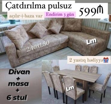 Divan və masa dəstləri: Elani Screen Edib Watcapa Gonderin !! Divan+ Masa dəsti Sifarişlə