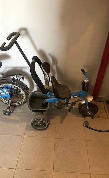 Velosipedlər: Uşaq üçtəkərli velosipedi – itələmə tutacaqlı model Xüsusiyyətlər: - — 2