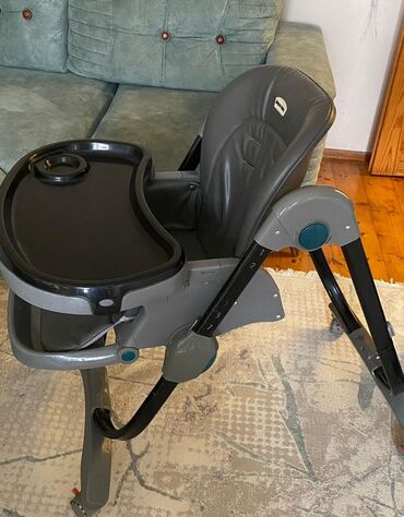 yemek masası: Uşaq yemək stulu - Rəng: tünd boz/qaranlıq tonlarda - Yumşaq