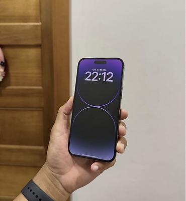 14 pro kabro: IPhone 14 Pro, 128 GB, Deep Purple, Zəmanət, Simsiz şarj, Face ID — 5