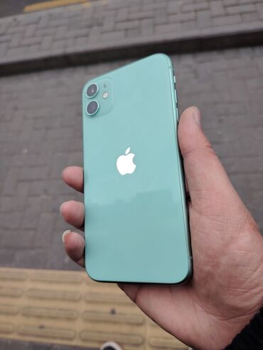 Apple iPhone: IPhone 11, 128 GB, Yaşıl, Zəmanət, Simsiz şarj, Face ID