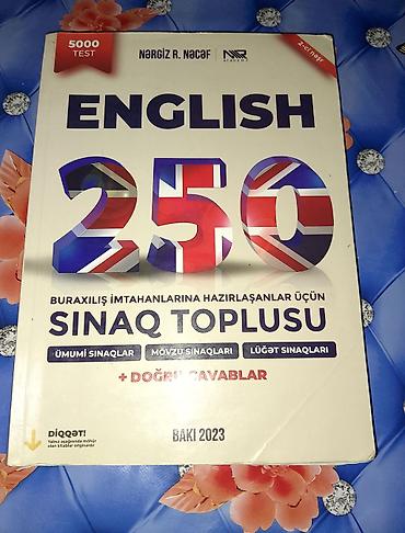 kitab rəf: Məhsul: “ENGLISH 250 – Sınaq Toplusu” (Nərgiz R. Nəcəf, NNR Academy) — 1