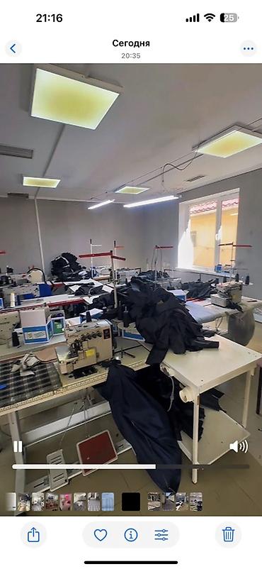 Тигүү цехтери үчүн жабдуулар: Ижарага Тигүү цехи, 120 м², Электр энергиясы, Канализация, Жылытуу, Даяр бизнес, Биринчи катар, Өзүнчө ашканасы менен, Өзүнчө кире бериши менен — 2