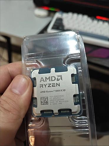 amd ryzen 7: AMD Ryzen 7 9800X3D prosessor TƏZƏ VƏ İŞLƏNMƏMİŞ - Platforma: AM5 - — 1