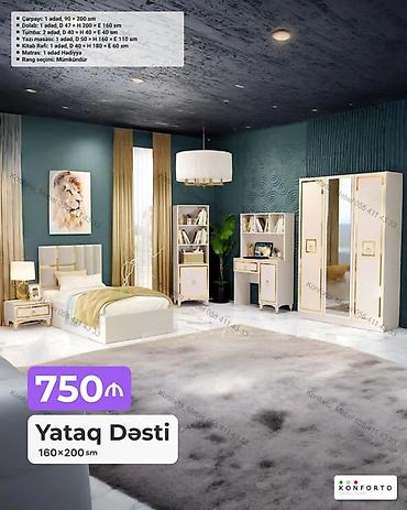 Yataq Dəsti – 160×200 sm Komplektin tərkibi və ölçüləri: - Çarpayı: 1 lalafo.az -da Yataq Dəsti – 160×200 sm Komplektin tərkibi və ölçüləri: - Çarpayı: 1