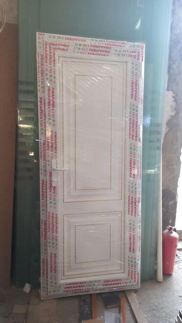 Plastik qapılar: Yeni Plastik qapı Zamok ilə, Zəmanətli, Pulsuz quraşdırma, Ödənişli çatdırılma, Pulsuz çatdırılma, Rayonlara çatdırılma — 12