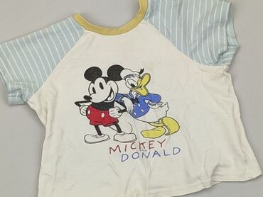 koszulki biale: T-shirt, Disney, 1.5-2 years, 86-92 cm, condition - Good
