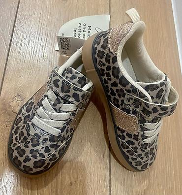 Детские кроссовки с леопардовым принтом, 27р, H&M. новые!!!