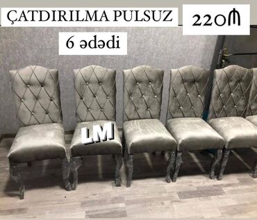 Masa və oturacaq dəstləri: 6 stul, Yeni