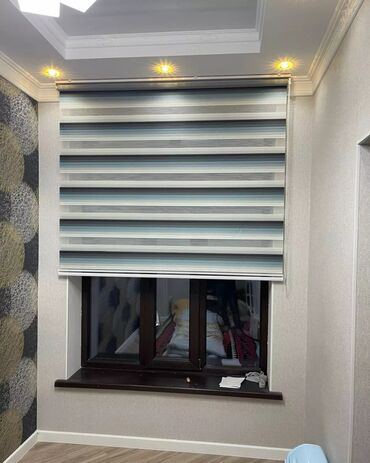 Жалюзи и рольшторы: Ролл шторы день и ночь(зебра) дуэт блэкаут онлайн заказ выезд с — 13