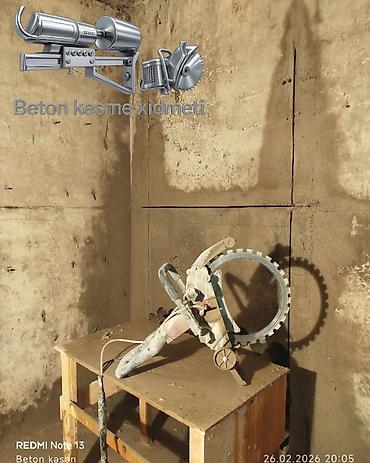 yük daşima: Beton kəsmə və deşmə xidməti - Armaturlu beton, dəmir-beton, daş və — 3