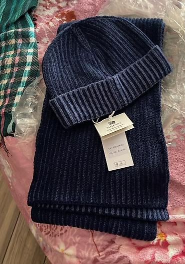 kişi üçün isti şap şaplar: Toxunma, trikotaj papaq, Yeni, rəng - Göy, One size — 1
