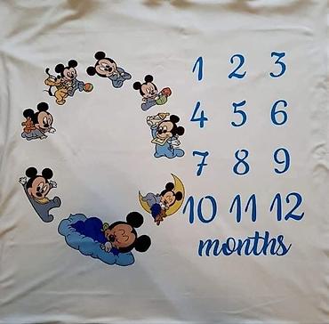 Ostale dečije stvari: Prekrivac za bebe sa stampom pomzelji ime,slika,podaci rodjenja — 19