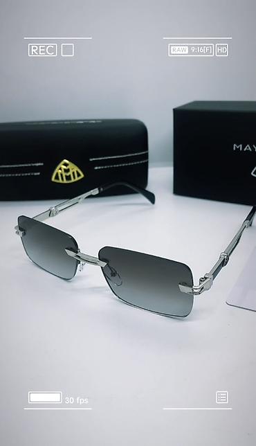 maybach eynək: Maybach gün eynəyi – rimless (çərçivəsiz) dizayn, düzbucaqlı linzalar — 4