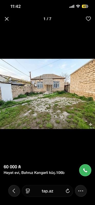 ipotekada olan evler sumqayit: Həyət evi – Bəhruz Kəngərli küç. 106b - Ünvan: Bəhruz Kəngərli — 1