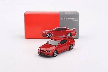 gitare prodaja: ❤️ Nissan Skyline GT R R34 V Spec Active Red Mini GT 1 64 Mini GT — 1