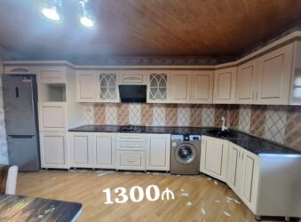 metbex stol stul işlenmiş: Başlıq: 1300₼ MƏTBƏX mebeli 3ay işlənməyib ‼️ Təsvir: - Ümumi ölçü