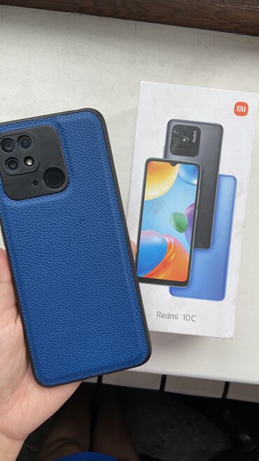 xiaomi mi10: Xiaomi, Redmi 10C, Б/у, 128 ГБ, цвет - Голубой, 2 SIM