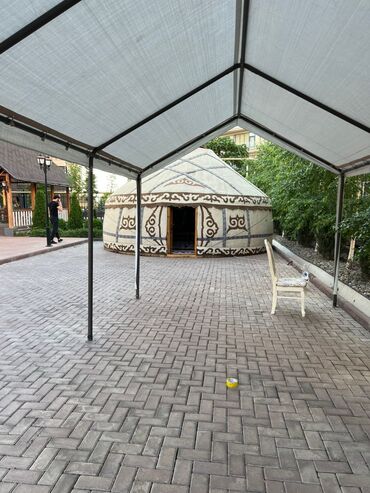 Аренда юрт: Аренда юрты, Каркас Деревянный, 65 баш, Казан, Посуда, С полом — 25