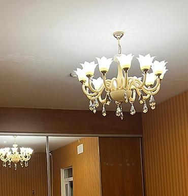 Çılçıraq, 10 və daha çox lampa, Metal