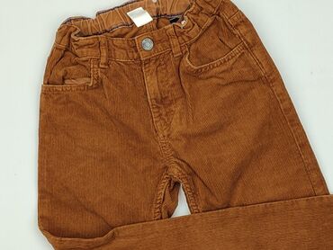 eleganckie spodnie ze ściągaczem na dole: Spodnie materiałowe, H&M, 9 lat, 128/134, stan - Bardzo dobry