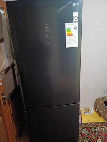 Холодильники: Б/у Холодильник LG, Двухкамерный, цвет - Черный