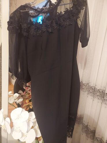 hicab az: Вечернее платье, Миди, 2XL (EU 44)