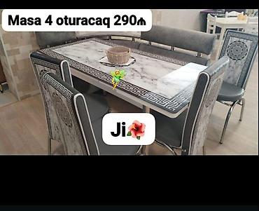 kreditle stol stul: Yeni, Dördbucaq masa, 4 stul — 1