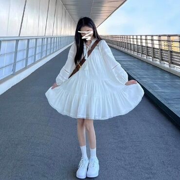платье женское летнее: Күнүмдүк көйнөк, Жай, Кыска модель, XL
