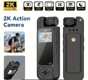 Videokameralar: Geyilə bilən mini aksiya kamerası – 2K Quad HD - 2K video və foto — 6