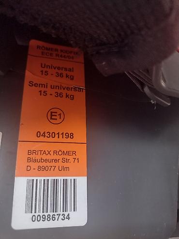 Autosedišta: Auto sediste Romer 15-36 Kg Isofix - model romer KID Fix Od 15-36 — 3