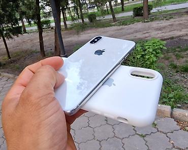 Apple iPhone: IPhone Xs, Б/у, 64 ГБ, Серебристый, Чехол, 100 % — 12
