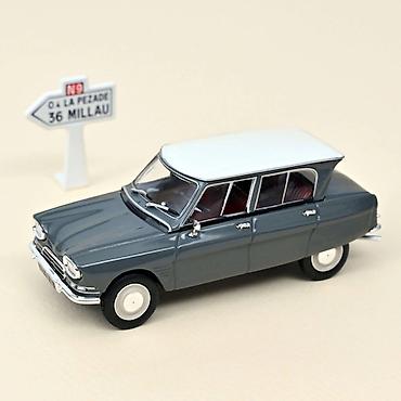 odece: 🚙 Citroën Ami 6 1967 – Typhon Grey – Norev (1:43) Norev Citroën Ami 6 — 1