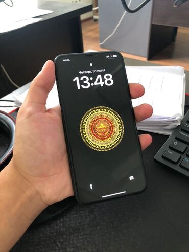 телефон redmi 9c: IPhone Xs Max, Б/у, 64 ГБ, Space Gray, Чехол, 82 %