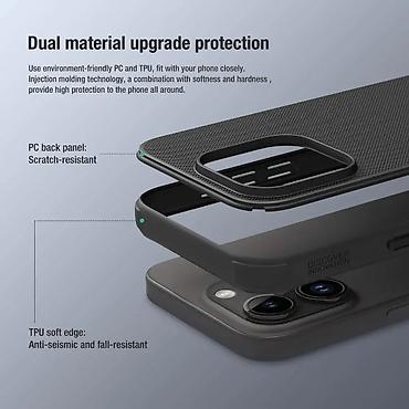 Maske i futrole za telefone: Nillkin Super Frost Pro Case for iPhone 15 Pro Max (6.7) green. Uz — 6