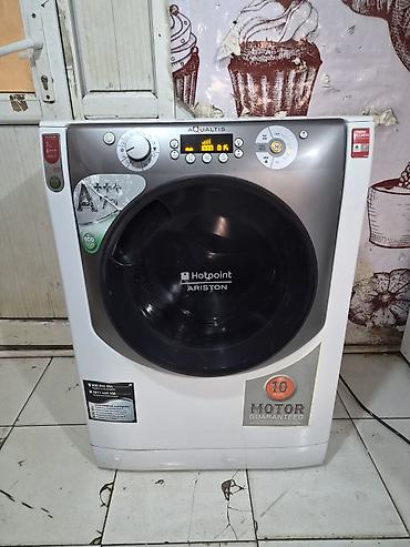 en ucuz meiset texnikasi: Paltaryuyan maşın Hotpoint Ariston, 6 kq, İşlənmiş, Avtomat, Qurutma var, Pulsuz çatdırılma, Ödənişli çatdırılma — 2