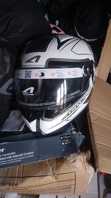 Oprema za bicikliste: Otvorena (jet) kaciga za skuter/motocikl - Brend: Sparco (plavo-bela) — 11