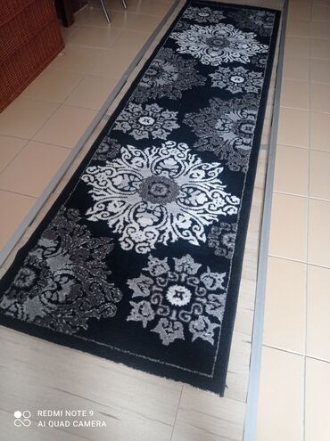 Home & Garden: Carpet paths, Rectangle, color - Black