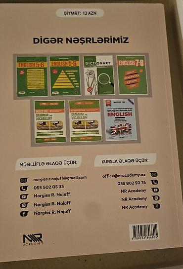 Testlər: İngilis dili sınaq toplusu 2023 cu il. Nərgiz Nəcəf. Çox az mövzu — 2