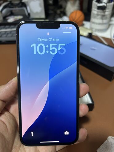 apple iphone se: IPhone 13 Pro, Б/у, 256 ГБ, Sierra Blue, Зарядное устройство, Защитное стекло, Чехол, 79 %