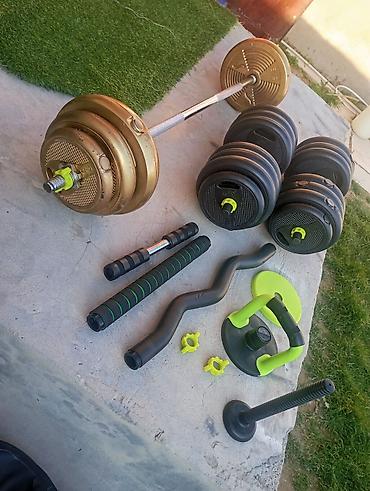 Ştanqlar və ştanq diskləri: Ştanq, Çəki: 65 kq, Yeni — 25