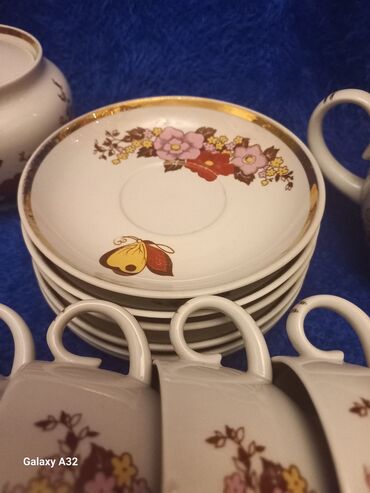 Çay dəstləri və servizlər: Çay dəsti, rəng - Ağ, Farfor — 9