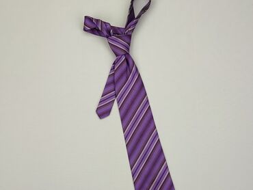 Dodatki i akcesoria: Krawat, kolor - Fioletowy, stan - Bardzo dobry