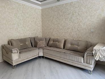dıvan: Künc divan satılır 500₼. ölçü 3×2. açılır,baza var.Ünvan Razin — 1