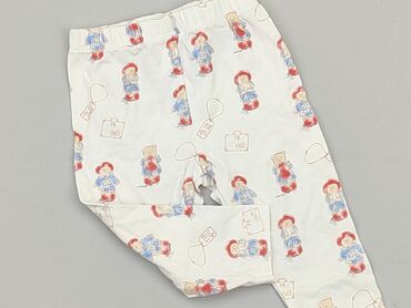 białe spodnie na gumce: Leggings, 6-9 months, condition - Very good