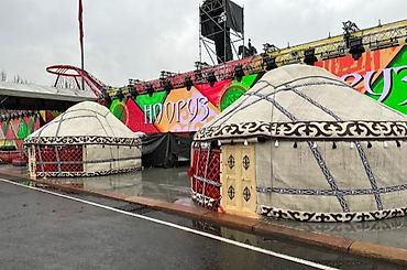 Аренда юрт: Аренда юрты, Каркас Деревянный, 85 баш, Стол, Посуда, С полом — 14