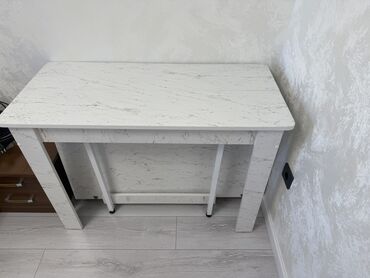 раздвижной стол трансформер: Трансформер үстөлү Ашкана үчүн, Стол китеби, түсү - Ак