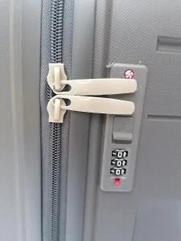 Putni koferi i torbe: Tvrdi kofer na točkićima – siva boja - Materijal: čvrsta ABS/plastika — 15